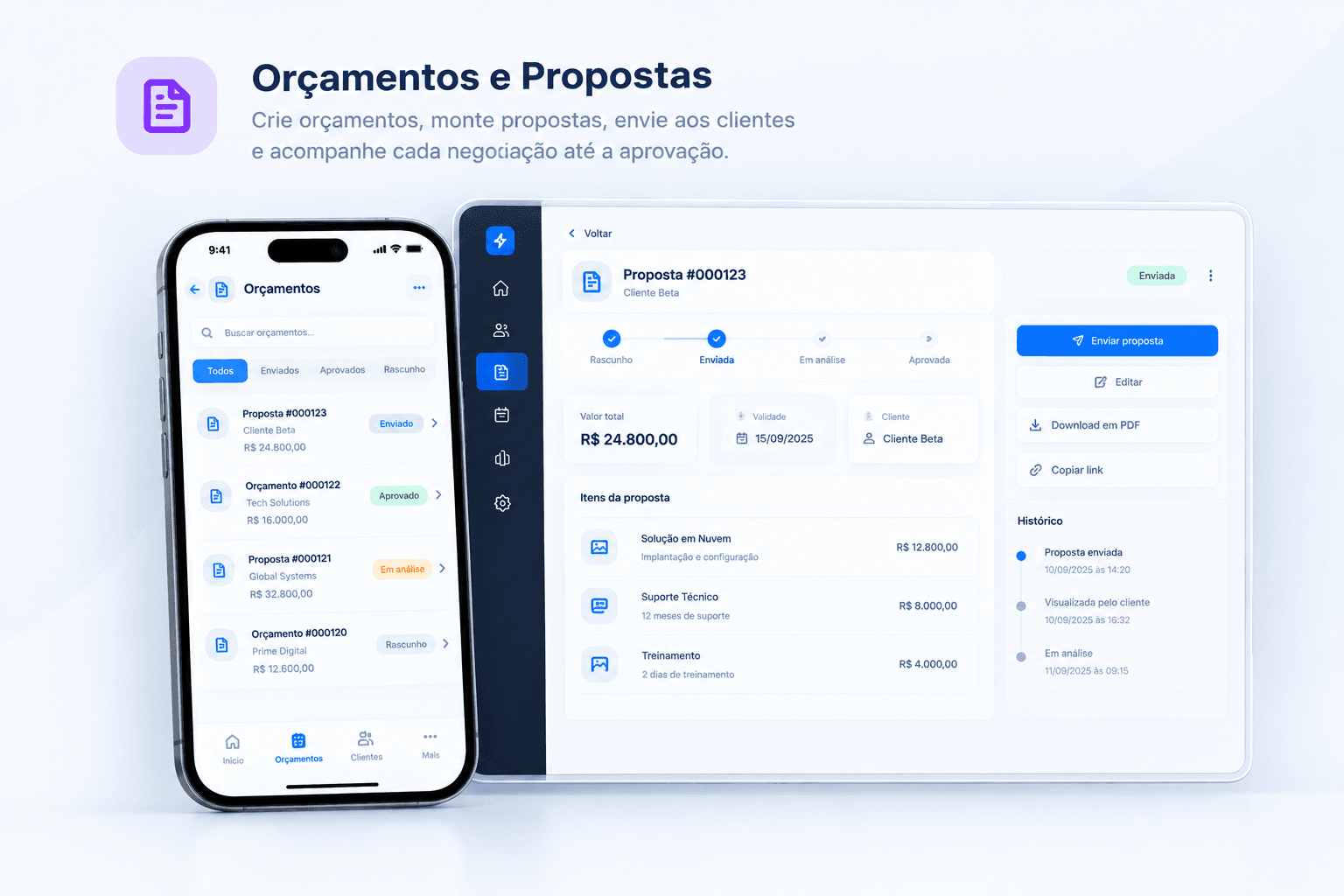 Orçamentos e Propostas